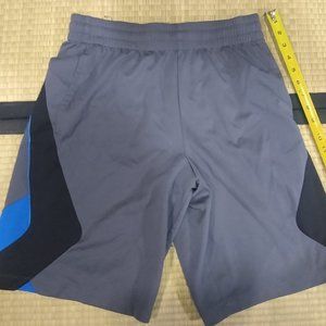 Tek Gear shorts (size small men's) - Silver with black and blue accents